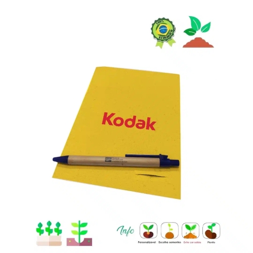 Papel Semente A5 + Caneta 1010-1010