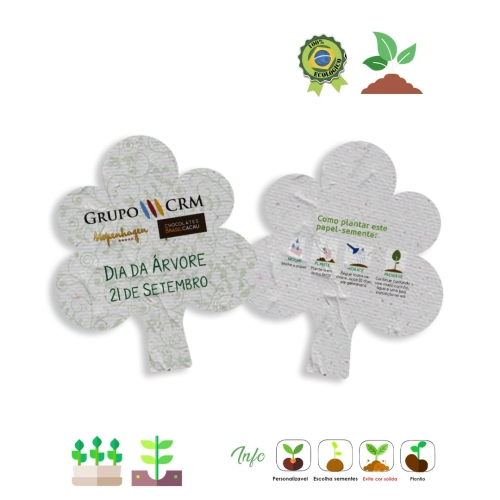Papel semente em formato de árvore 277-277