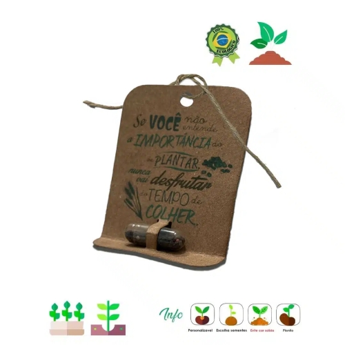 Tag EcoCápsula Semente – Brinde Sustentável 070-00700