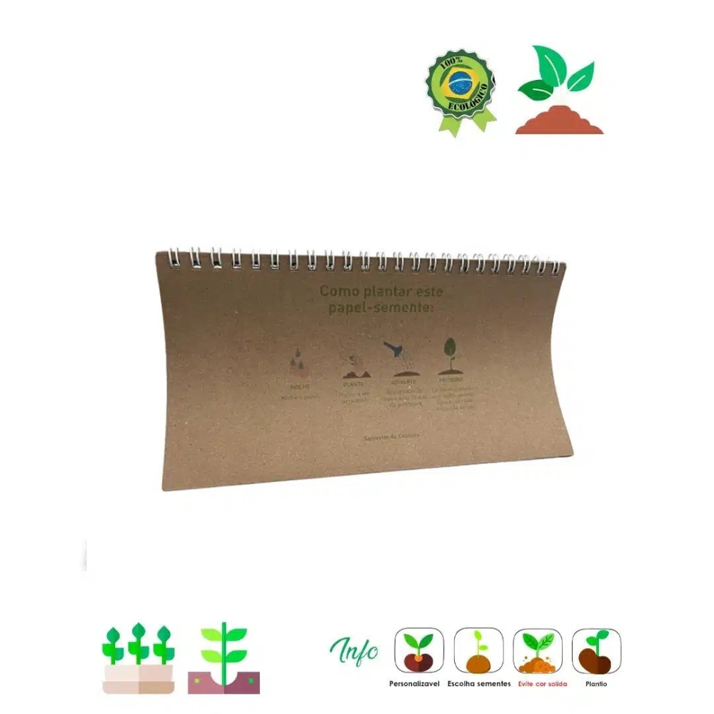 Calendário Eco Papel semente 513