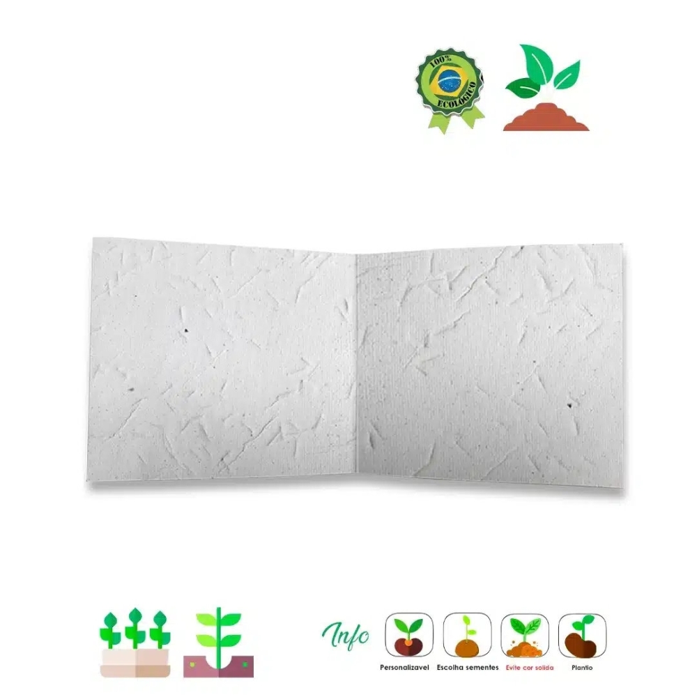 Convite Papel Semente Abre e Fecha 716