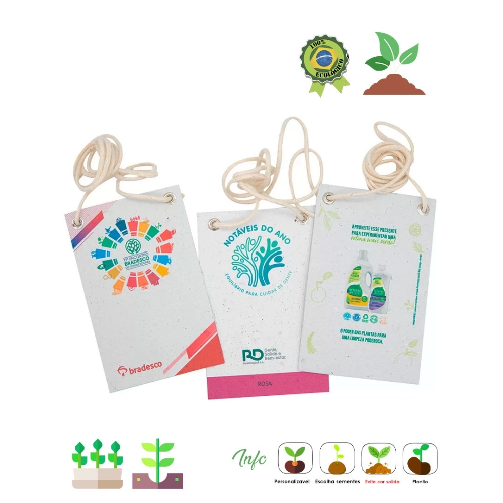 Crachá papel semente 057