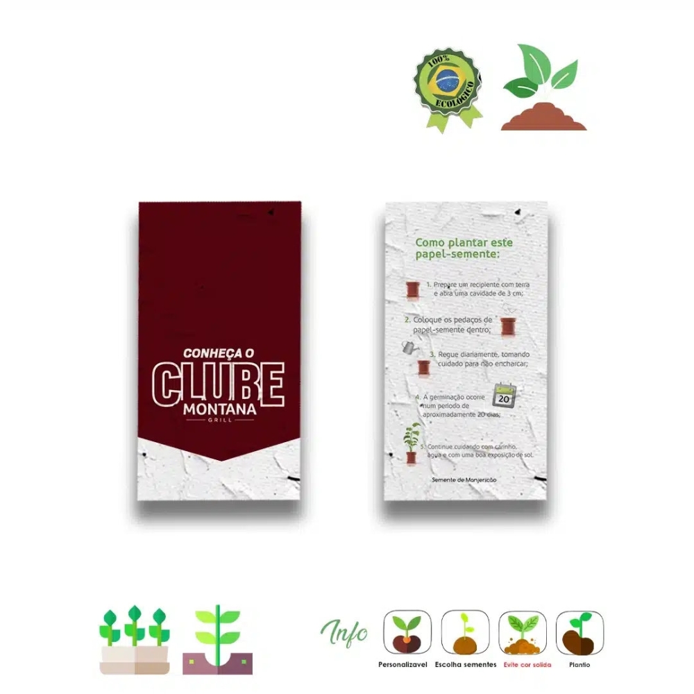 Papel Semente 5 x 9 cm 058