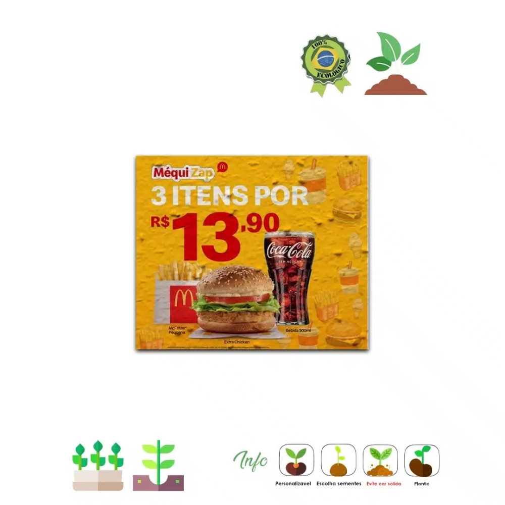 Papel Semente 9,5x9,5 cm 748