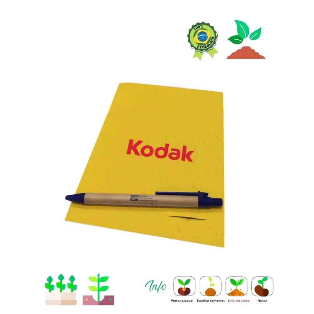 Papel Semente A5 + Caneta 1010-1010