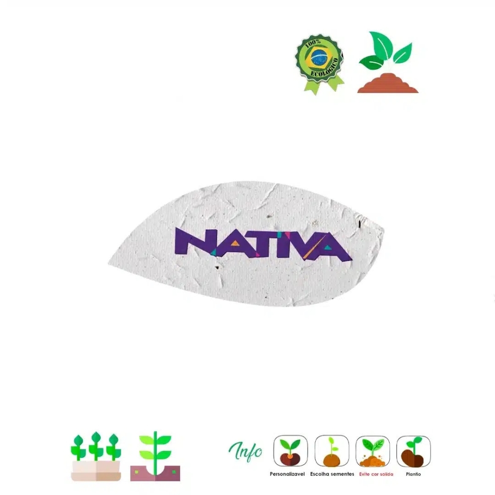 Papel Semente Folha 11x5 853