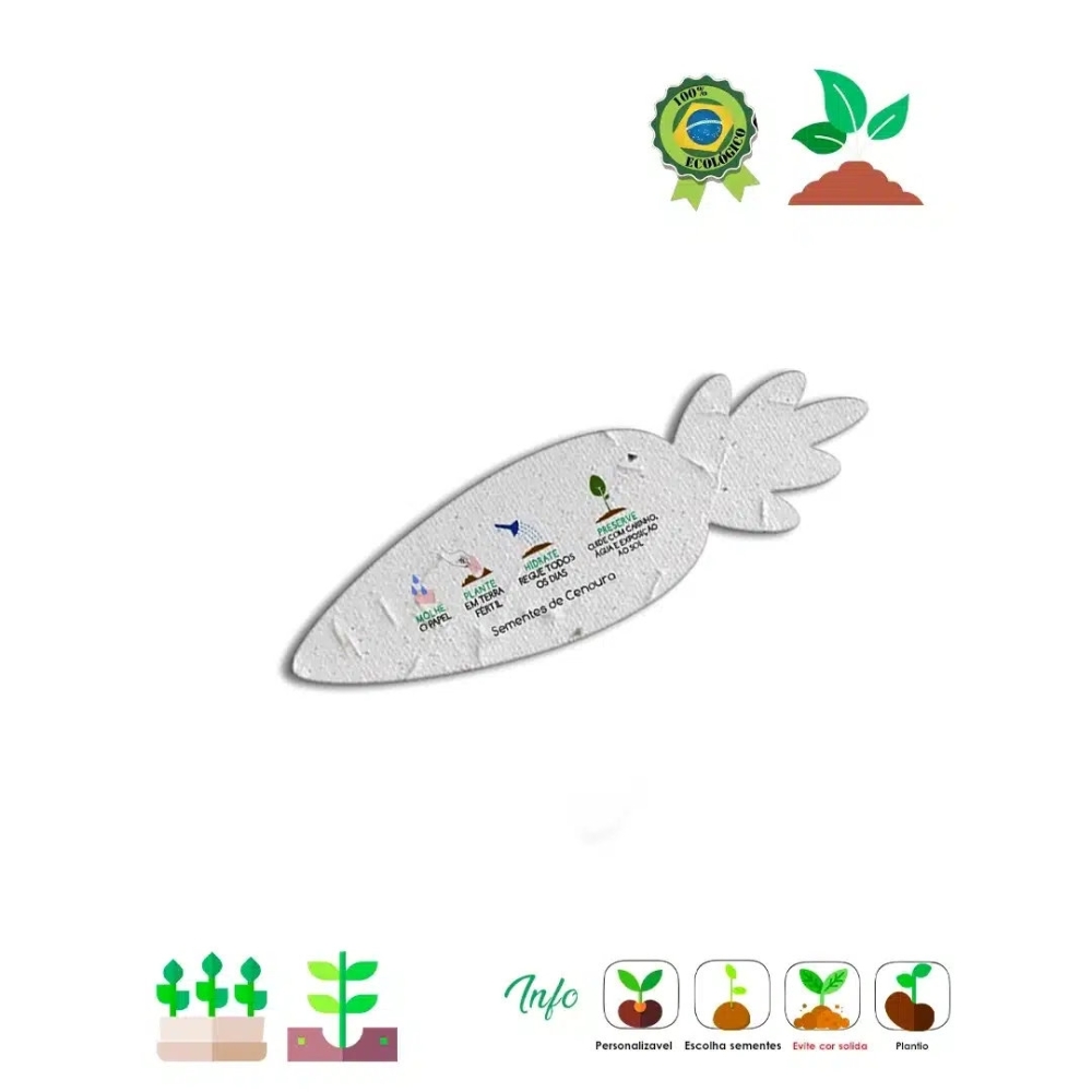 Papel semente Cenoura 811