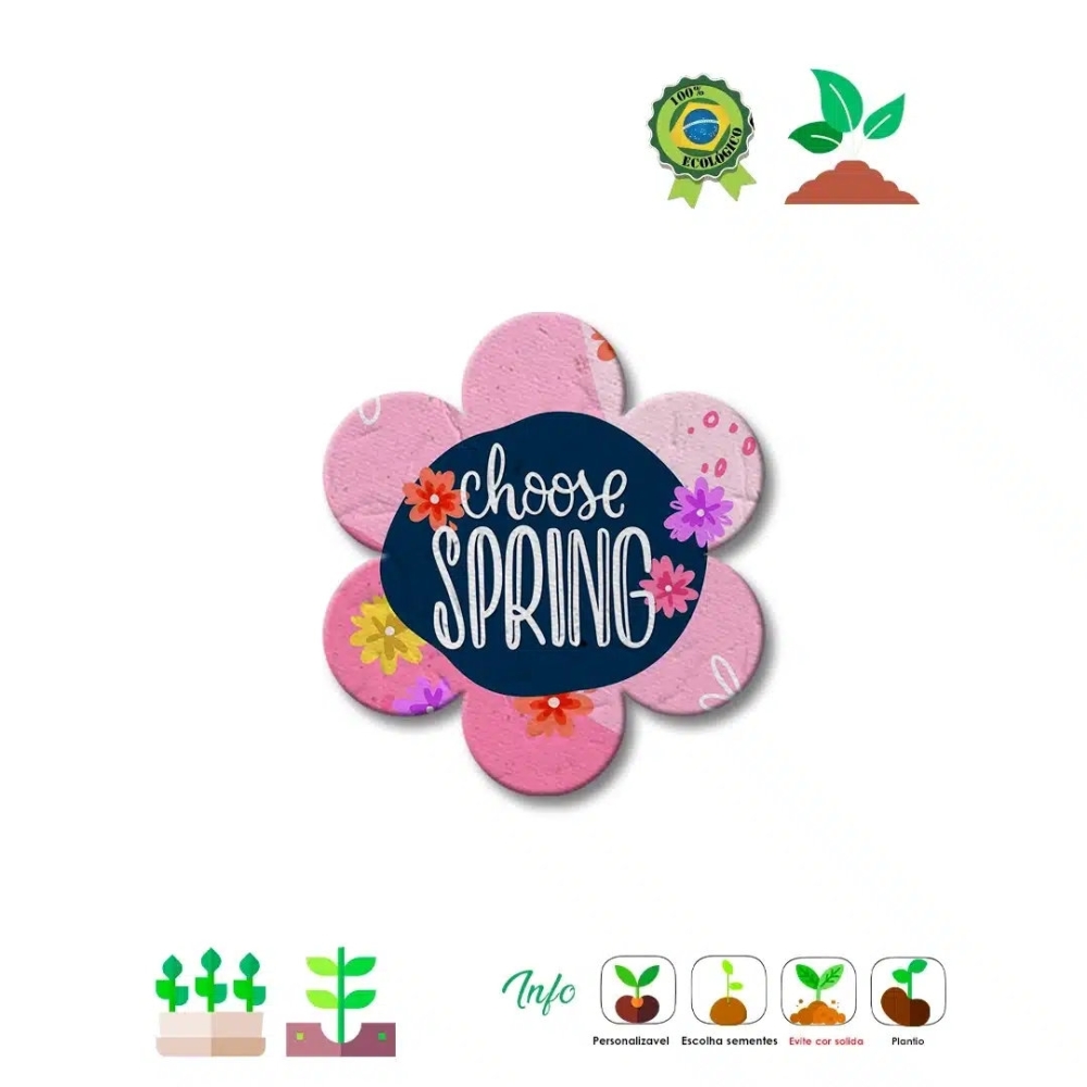 Papel semente Flor 754