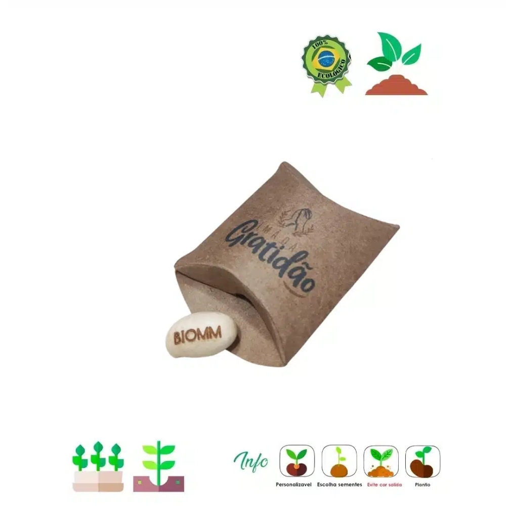 Semente Mágica – Embalagem Kraft Personalizada 1011