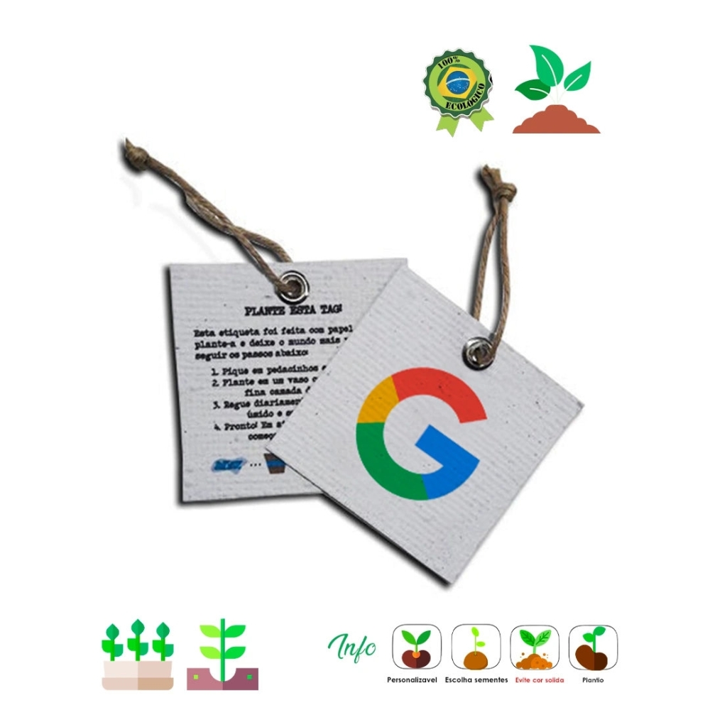 Tag de Papel Semente-321454